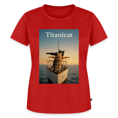 Titanicat – Ich bin der König der Kratzbäume | Frauen Premium T-Shirt - Rot