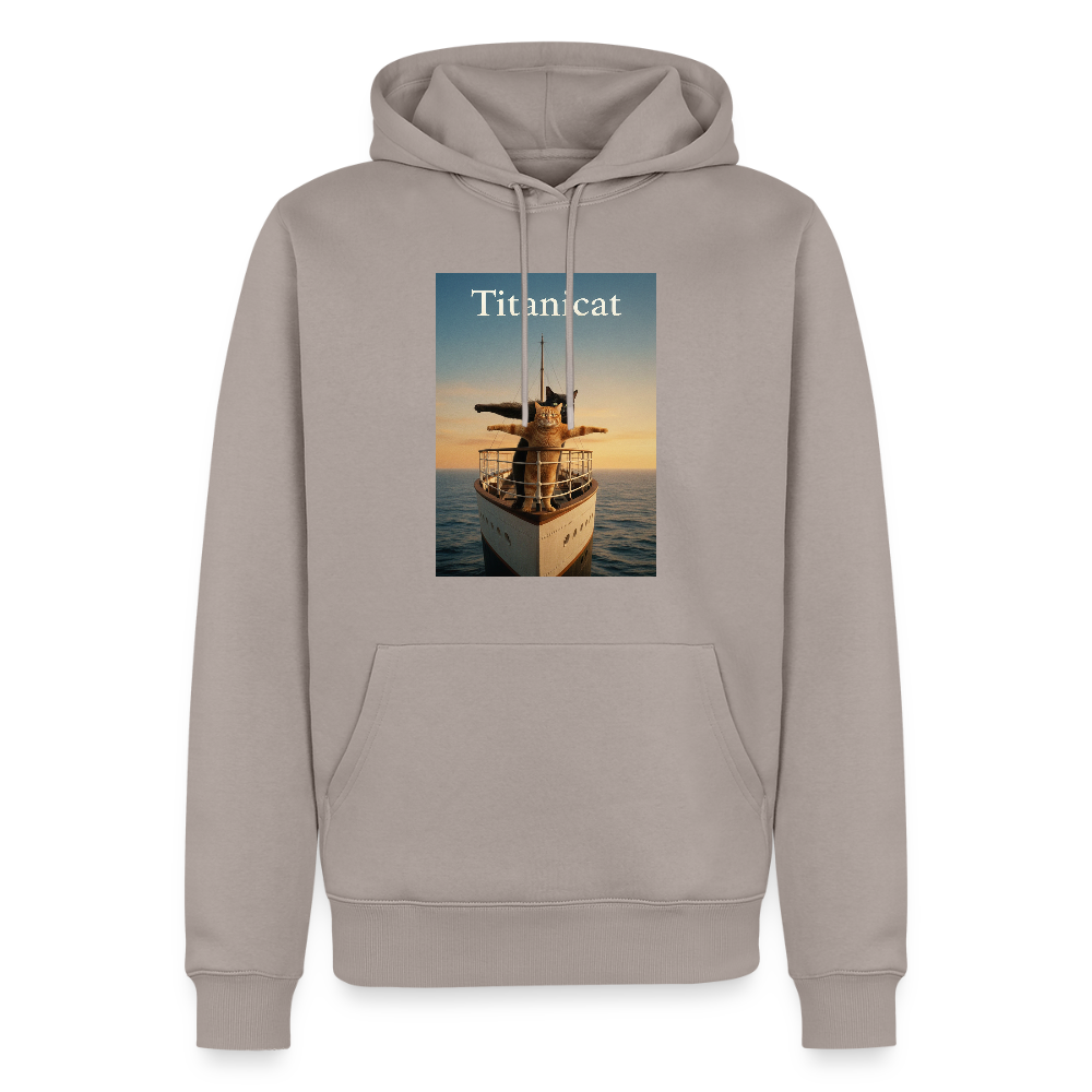 Titanicat – Ich bin der König der Kratzbäume | Männer Premium Hoodie - Taupe