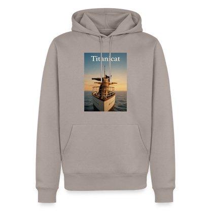Titanicat – Ich bin der König der Kratzbäume | Männer Premium Hoodie - Taupe