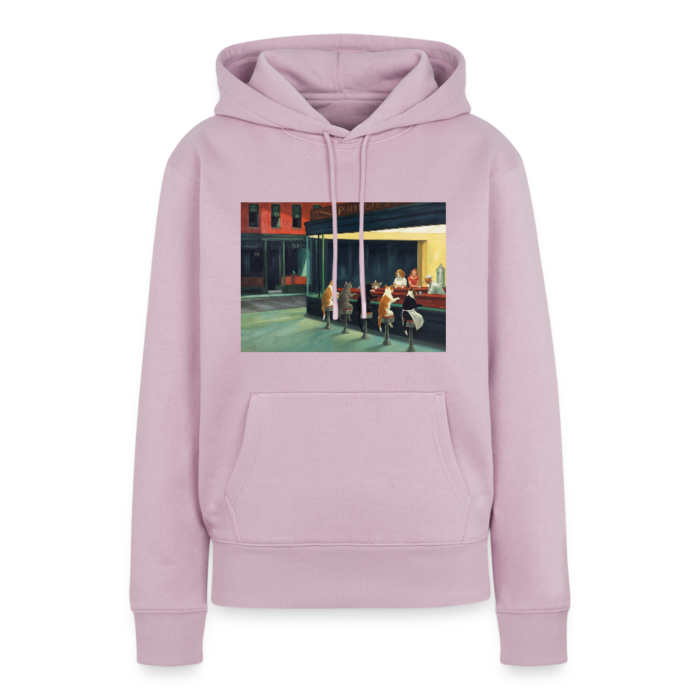 Wenn Hopper Katzen gemalt hätte | Frauen Premium Hoodie - Altrosa