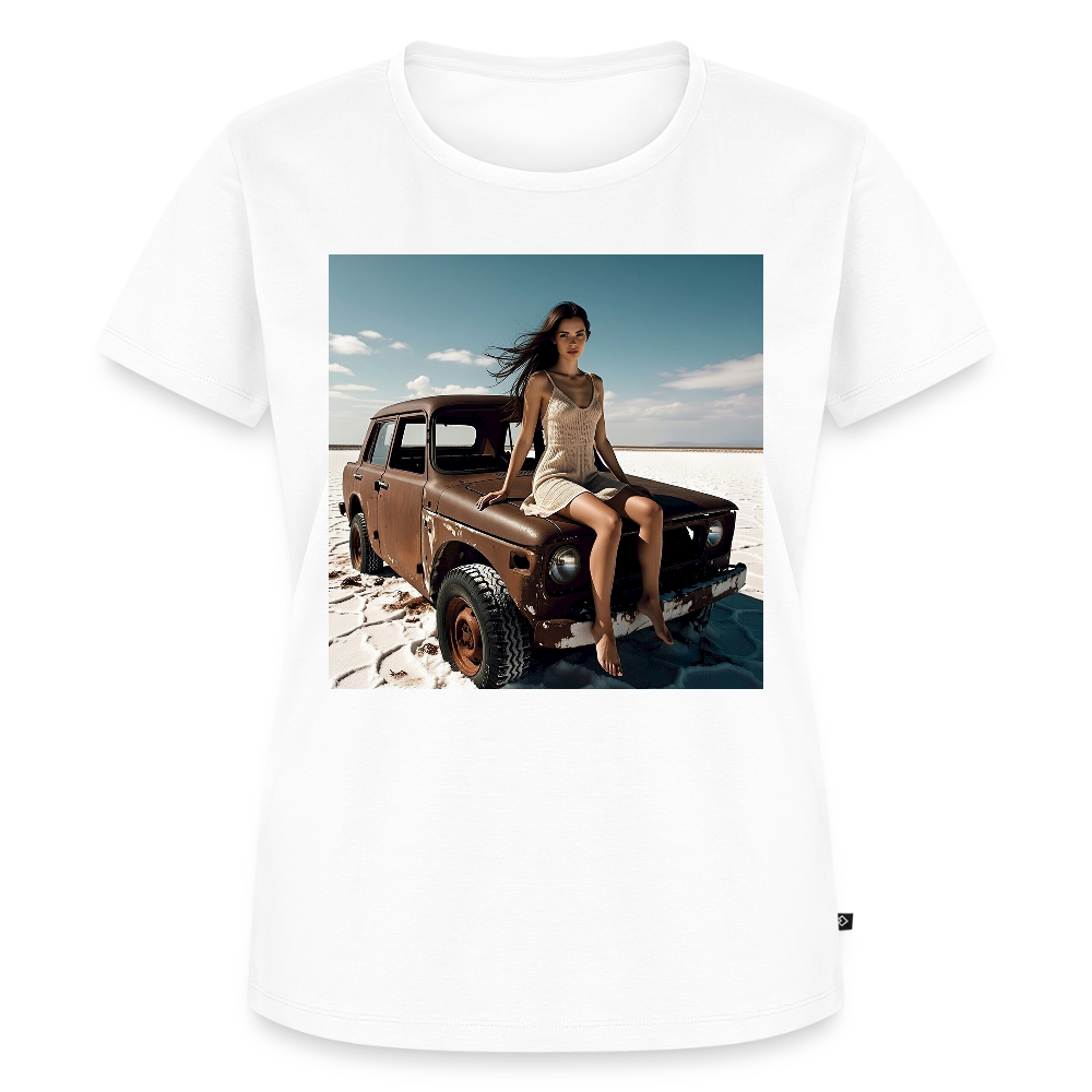 Warten auf irgendwas | Frauen Premium T-Shirt - Weiß