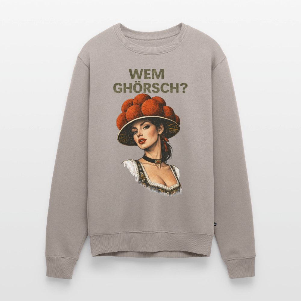 Wem ghörsch? – Schwarzwald Edition |  Männer Premium Pullover - Taupe