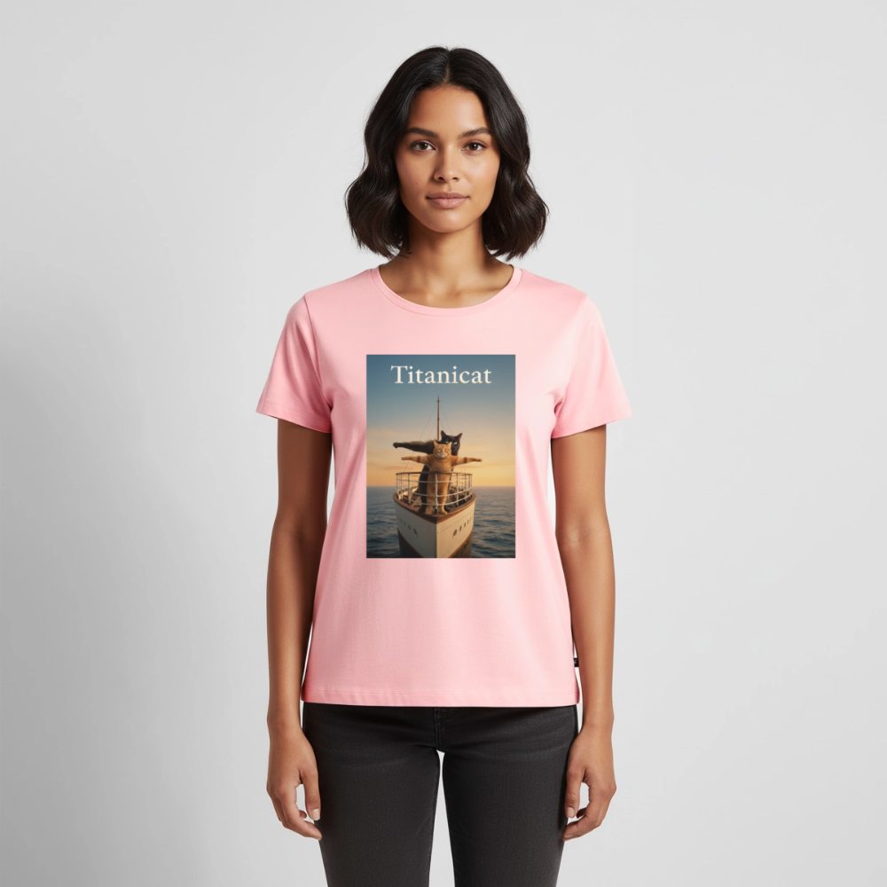 Titanicat – Ich bin der König der Kratzbäume | Frauen Premium T-Shirt - Rosa