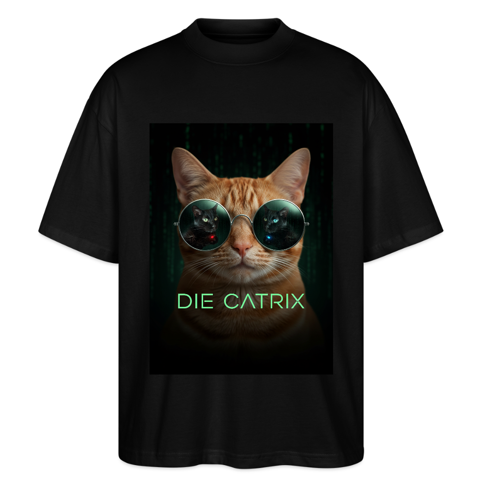 Die Catrix – Krümel erwacht | Stanley/Stella Oversized Unisex Bio T-Shirt Blaster - Schwarz