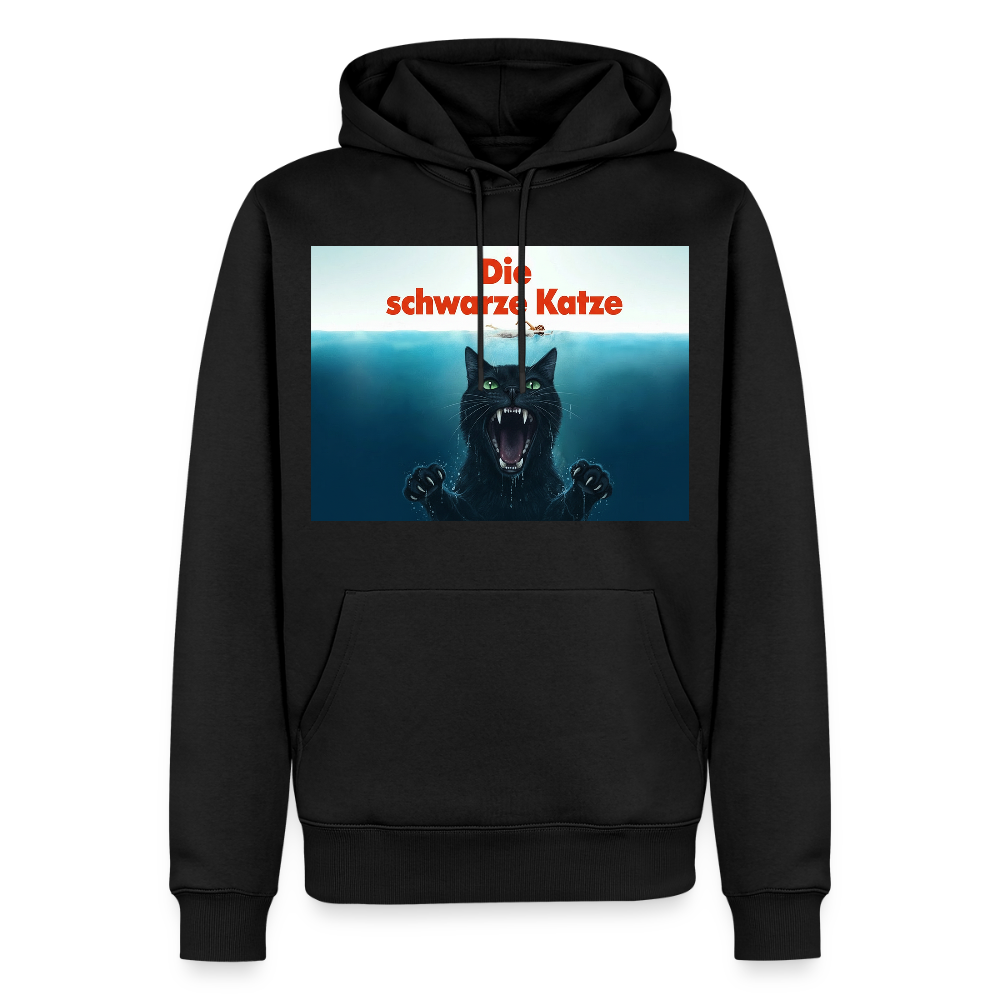Die schwarze Katze - Krümel taucht auf | Männer Premium Hoodie - Schwarz