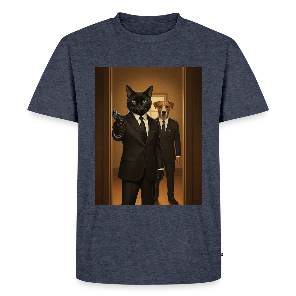 Krümel – Say Meow Again | Männer Premium T-Shirt - Jeansblau 