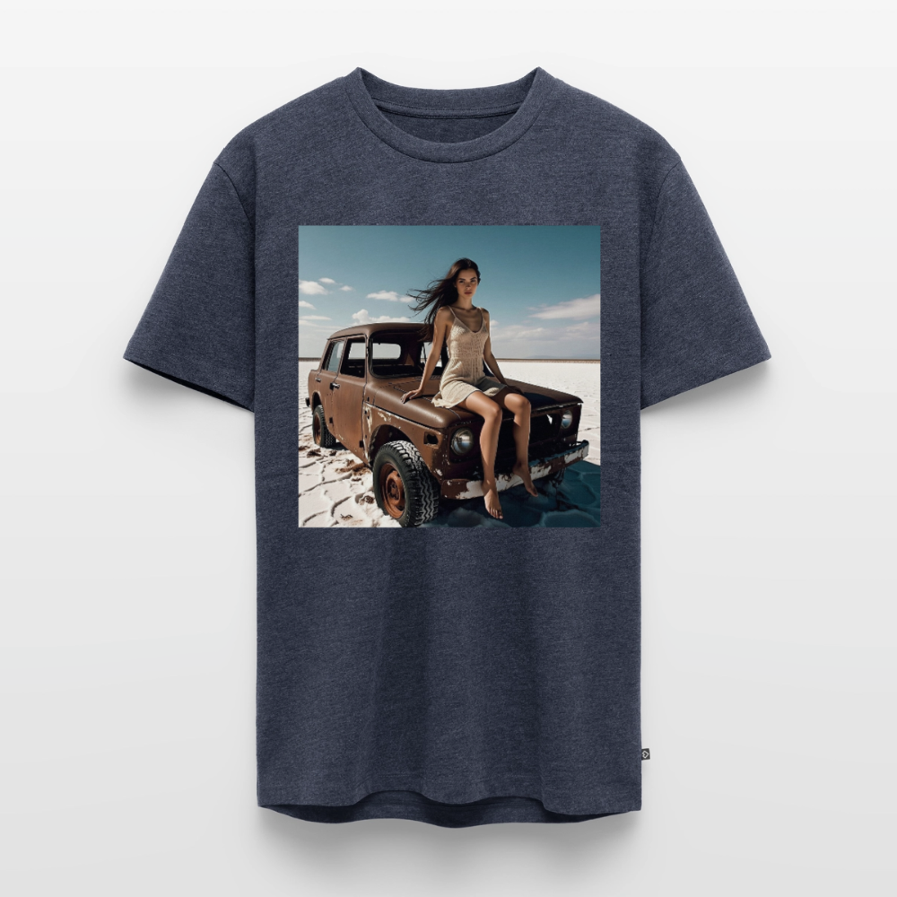 Warten auf irgendwas | Männer Premium T-Shirt - Jeansblau 