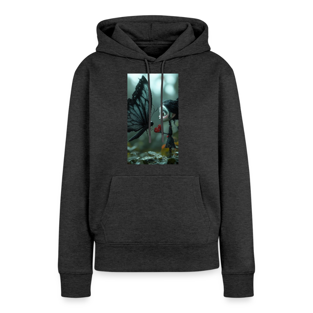 Mut für einen Moment | Frauen Premium Hoodie - Anthrazit meliert