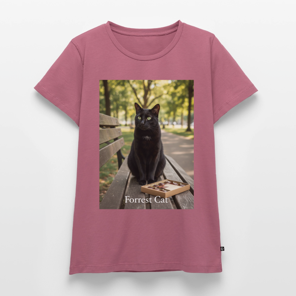 Forrest Cat – Krümel wartet | Frauen Premium T-Shirt - Mauve