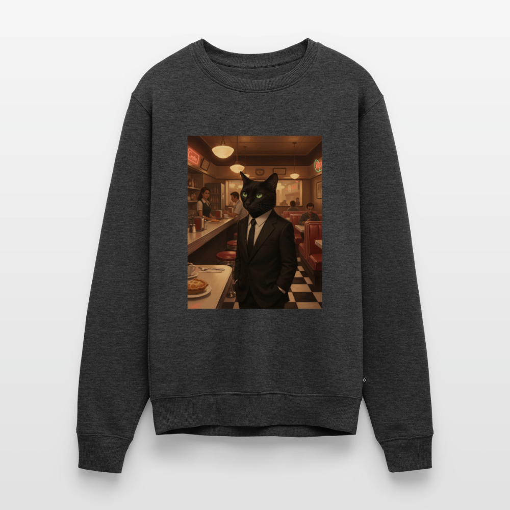 Krümel – Royale mit Pfote |  Männer Premium Pullover - Anthrazit meliert