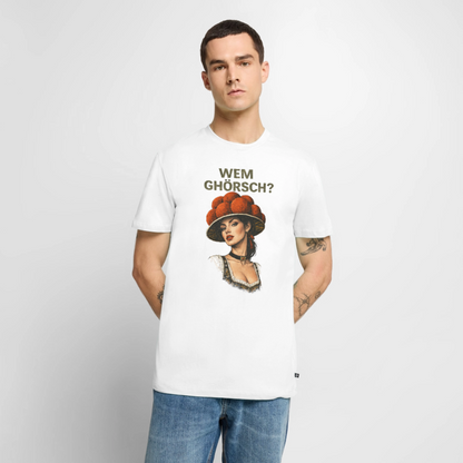 Wem ghörsch? – Schwarzwald Edition | Männer Premium T-Shirt - Weiß