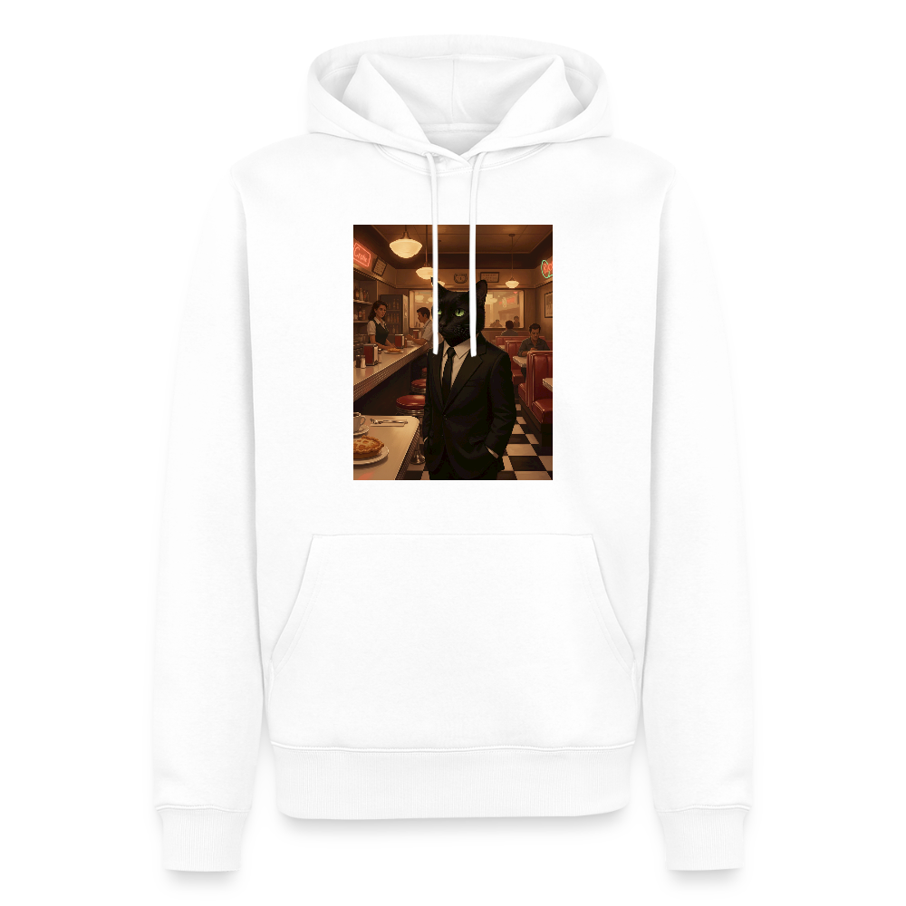 Krümel – Royale mit Pfote | Männer Premium Hoodie - Weiß