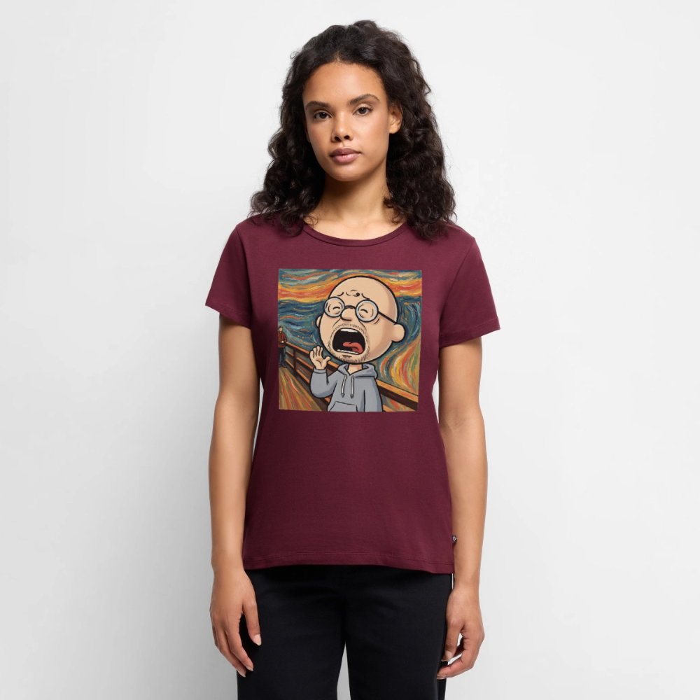 Der Schrei… aber heute bin ich dran | Frauen Premium T-Shirt - Burgunderrot