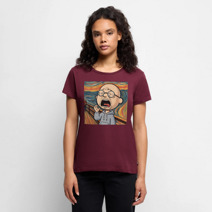 Der Schrei… aber heute bin ich dran | Frauen Premium T-Shirt - Burgunderrot
