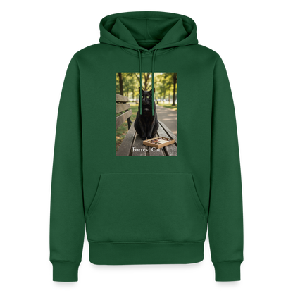 Forrest Cat – Krümel wartet | Männer Premium Hoodie - Flaschengrün