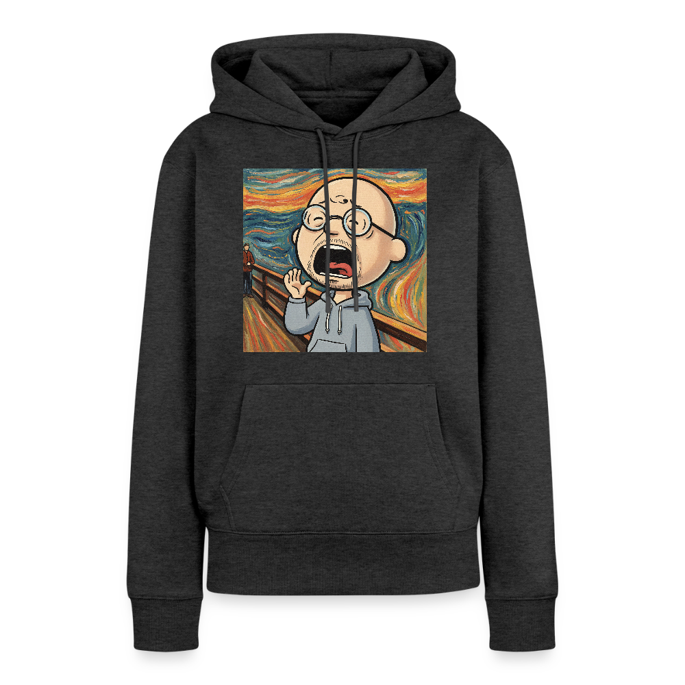 Der Schrei… aber heute bin ich dran | Frauen Premium Hoodie - Anthrazit meliert