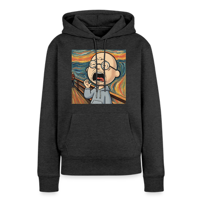 Der Schrei… aber heute bin ich dran | Frauen Premium Hoodie - Anthrazit meliert