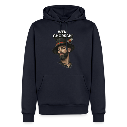 Wem ghörsch? – Alemannische Klärung | Männer Premium Hoodie - Navy