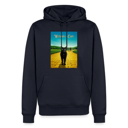 Wizard of Cats – Der gelbe Weg gehört Krümel | Männer Premium Hoodie - Navy