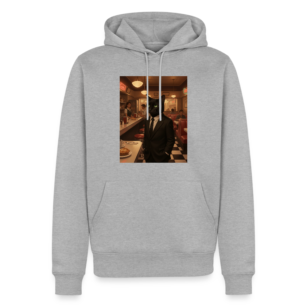 Krümel – Royale mit Pfote | Männer Premium Hoodie - Grau meliert
