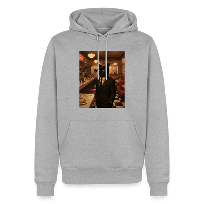 Krümel – Royale mit Pfote | Männer Premium Hoodie - Grau meliert