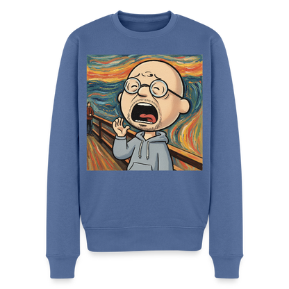 Der Schrei… aber heute bin ich dran |  Männer Premium Pullover - Taubenblau