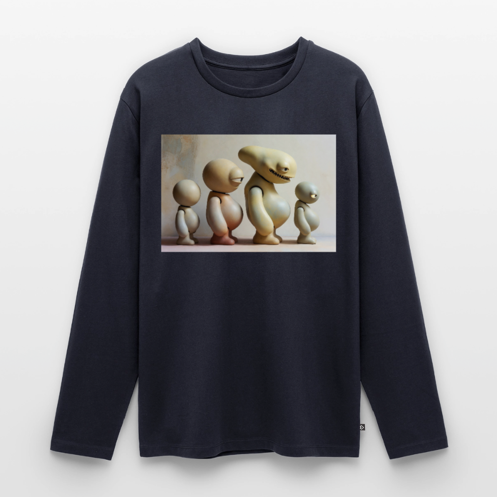 So wachsen wir also | Männer Premium Bio Langarmshirt - Navy