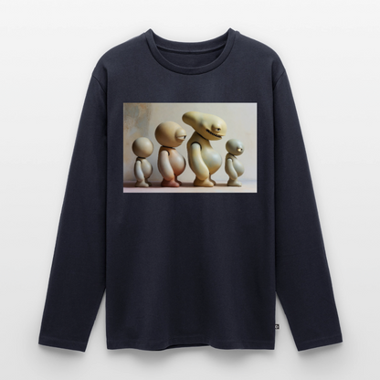 So wachsen wir also | Männer Premium Bio Langarmshirt - Navy