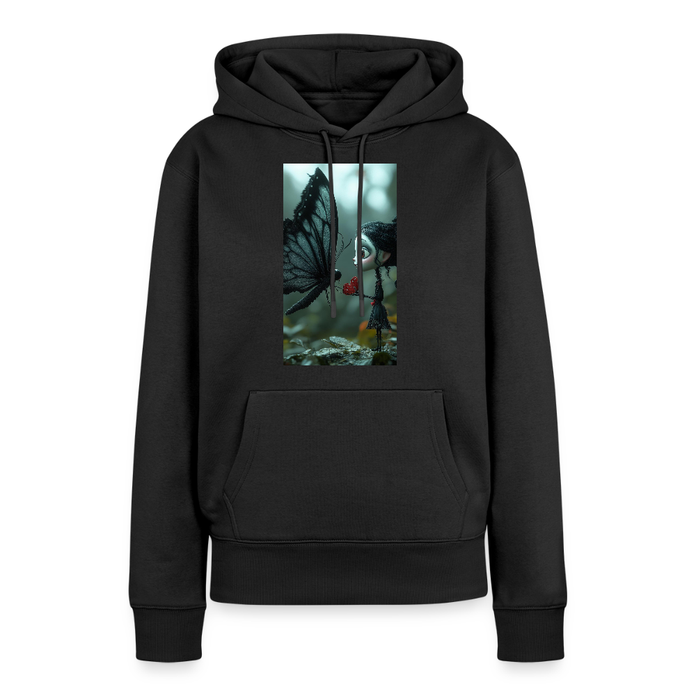 Mut für einen Moment | Frauen Premium Hoodie - Schwarz