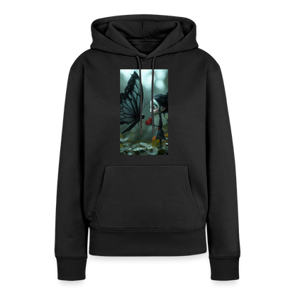 Mut für einen Moment | Frauen Premium Hoodie - Schwarz