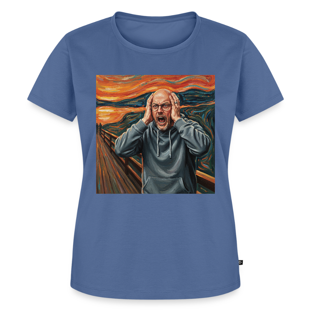 Der Schrei… wenn es wirklich reicht | Frauen Premium T-Shirt - Taubenblau