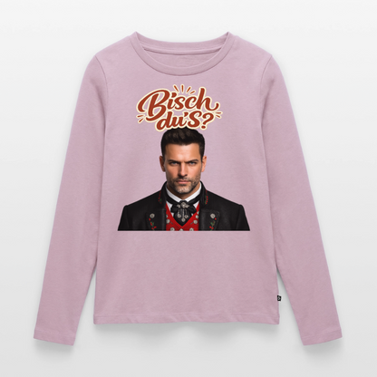 Bisch du’s? – Schwarzwaldkerl | Frauen Premium Bio Langarmshirt - Altrosa