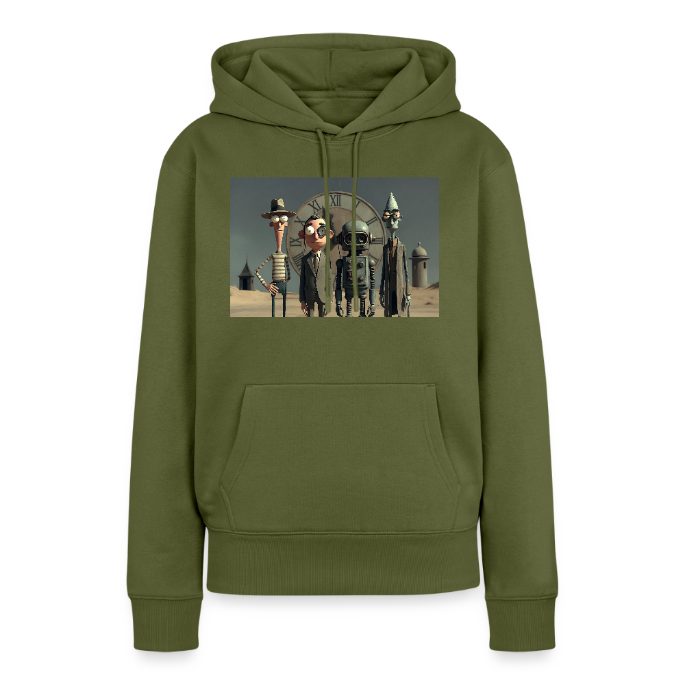 Pünktlich zu spät – Die seltsame Gesellschaft | Frauen Premium Hoodie - Khaki