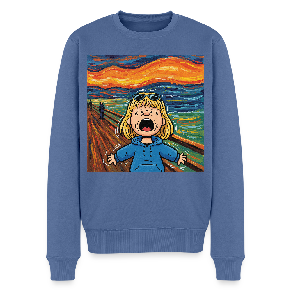 Der Schrei… manchmal bist du es selbst |  Männer Premium Pullover - Taubenblau