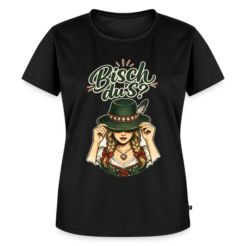 Bisch du’s? – Der Blick sagt alles | Frauen Premium T-Shirt - Schwarz