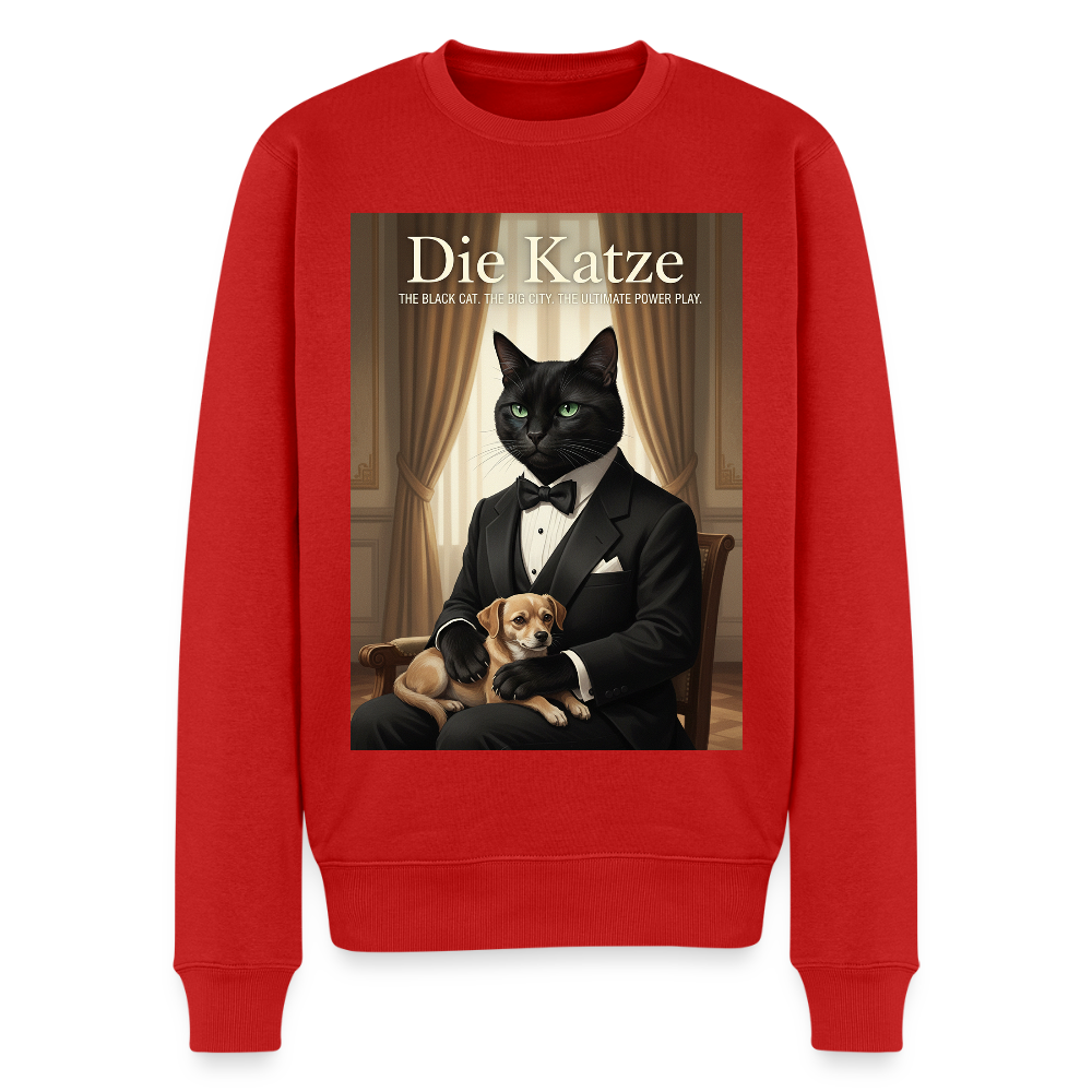 Die Katze – Krümel regelt das |  Männer Premium Pullover - Rot