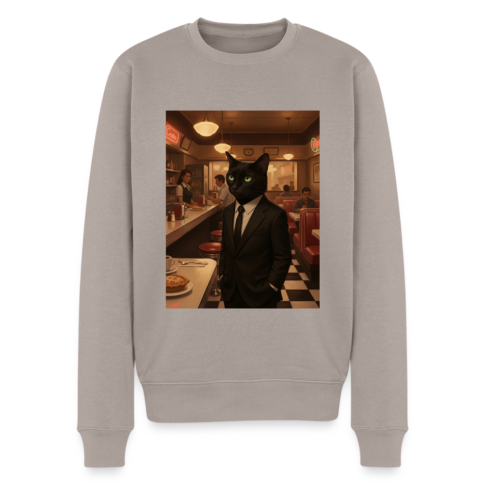 Krümel – Royale mit Pfote |  Männer Premium Pullover - Taupe