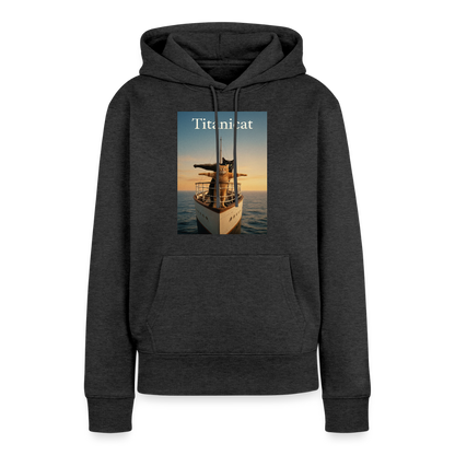 Titanicat – Ich bin der König der Kratzbäume | Frauen Premium Hoodie - Anthrazit meliert