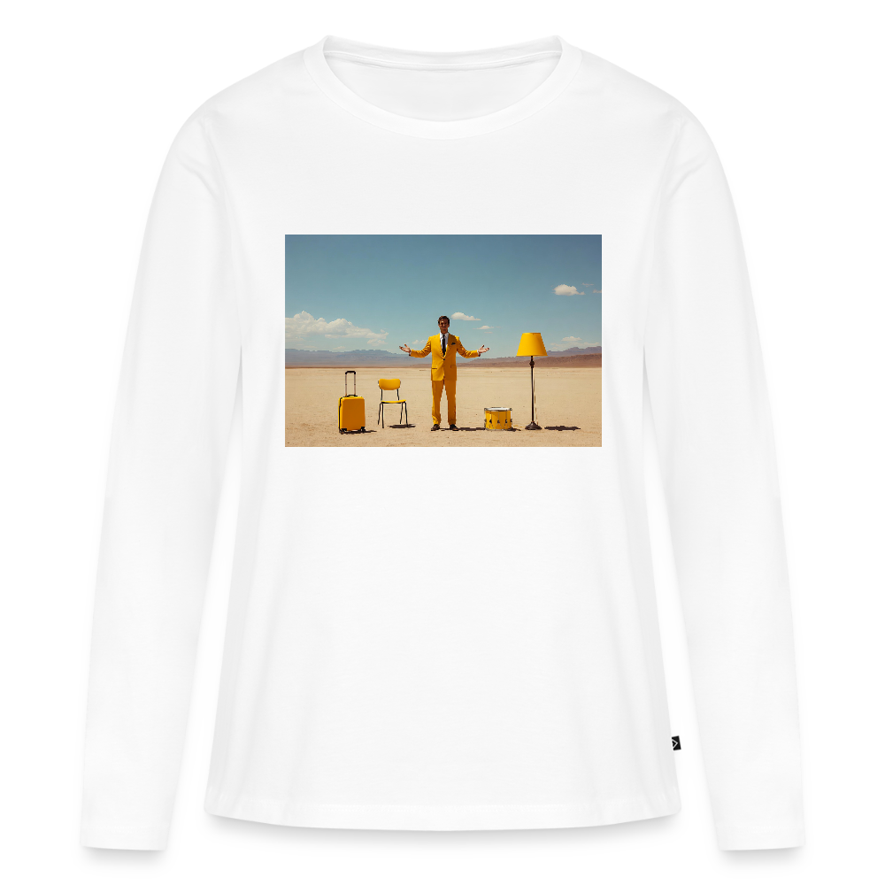 Alles im Griff (theoretisch) | Frauen Premium Bio Langarmshirt - Weiß