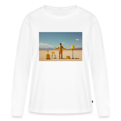 Alles im Griff (theoretisch) | Frauen Premium Bio Langarmshirt - Weiß