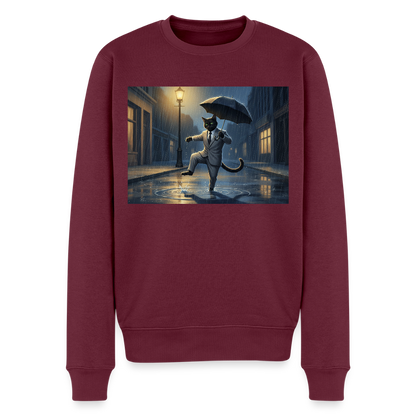 Krümel tanzt im Regen |  Männer Premium Pullover - Burgunderrot
