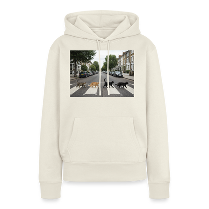 The Purrfect Crossing – Wir waren vor der Band da | Frauen Premium Hoodie - Naturweiß