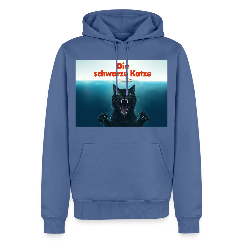 Die schwarze Katze - Krümel taucht auf | Männer Premium Hoodie - Taubenblau