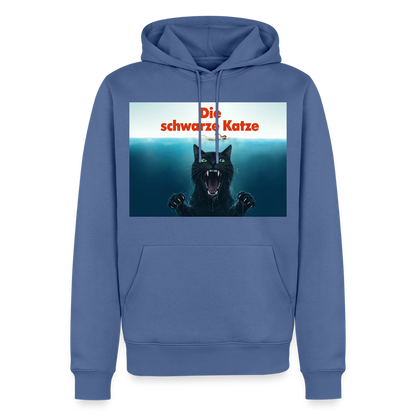 Die schwarze Katze - Krümel taucht auf | Männer Premium Hoodie - Taubenblau