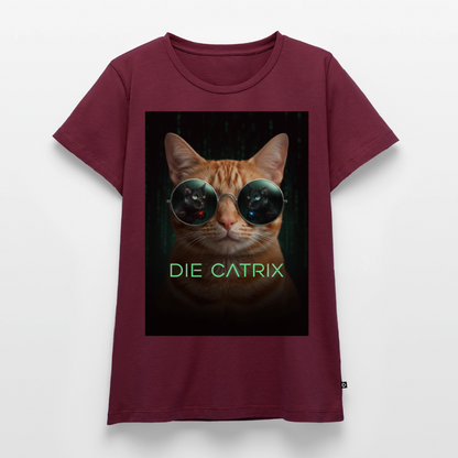 Die Catrix – Krümel erwacht | Frauen Premium T-Shirt - Burgunderrot