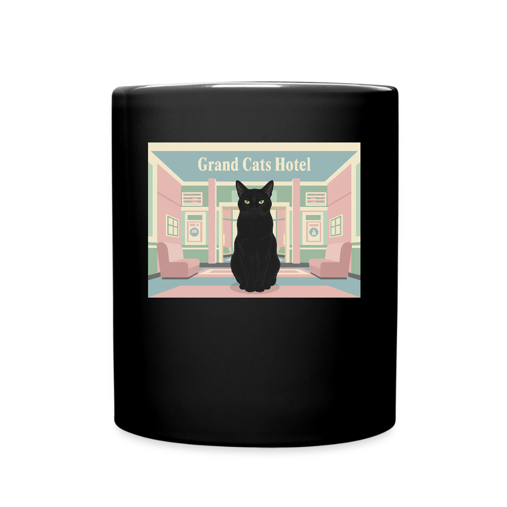 Grand Hotel Krümel | Tasse einfarbig - Schwarz