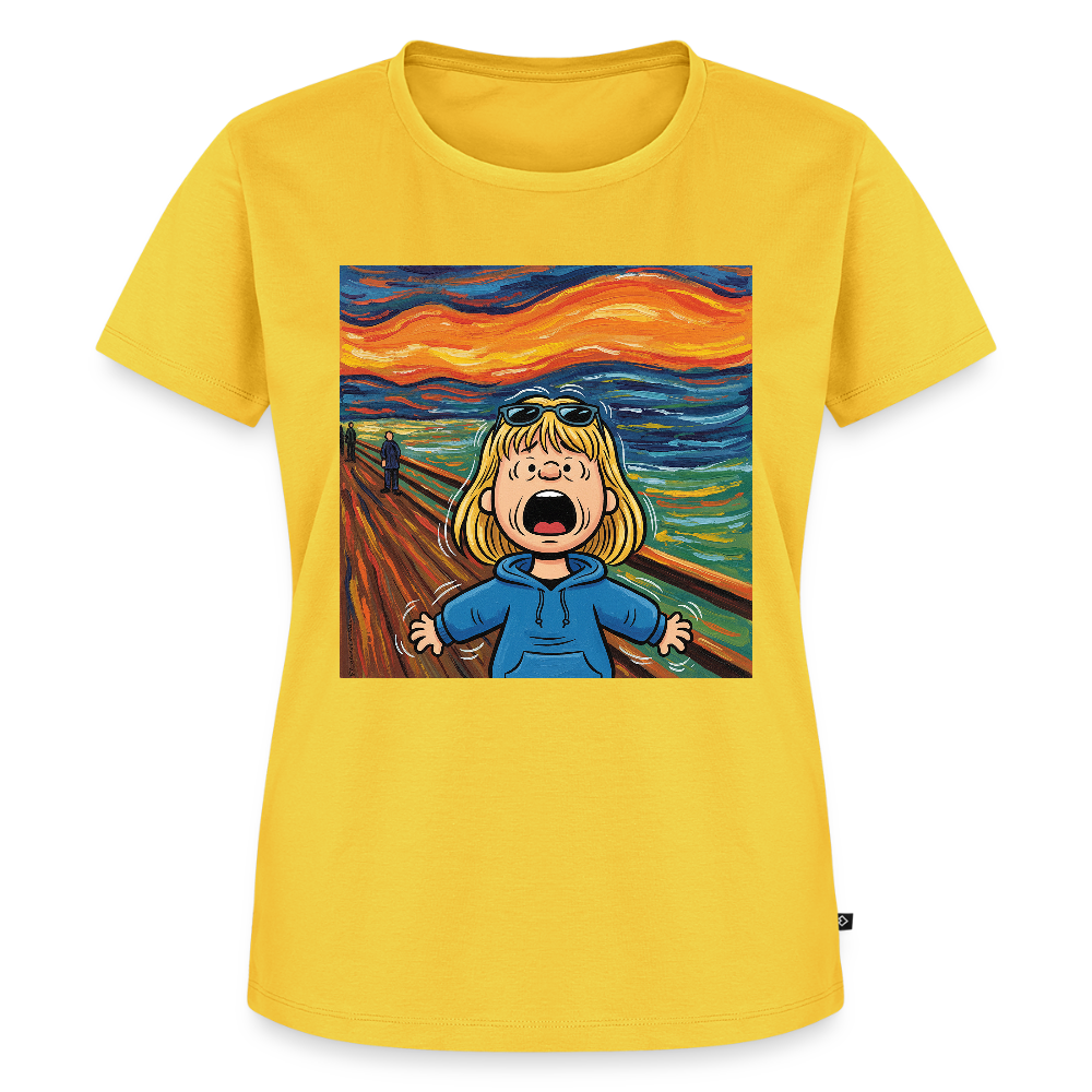 Der Schrei… manchmal bist du es selbst | Frauen Premium T-Shirt - Gelb