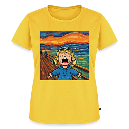 Der Schrei… manchmal bist du es selbst | Frauen Premium T-Shirt - Gelb
