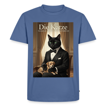 Die Katze – Krümel regelt das | Männer Premium T-Shirt - Taubenblau
