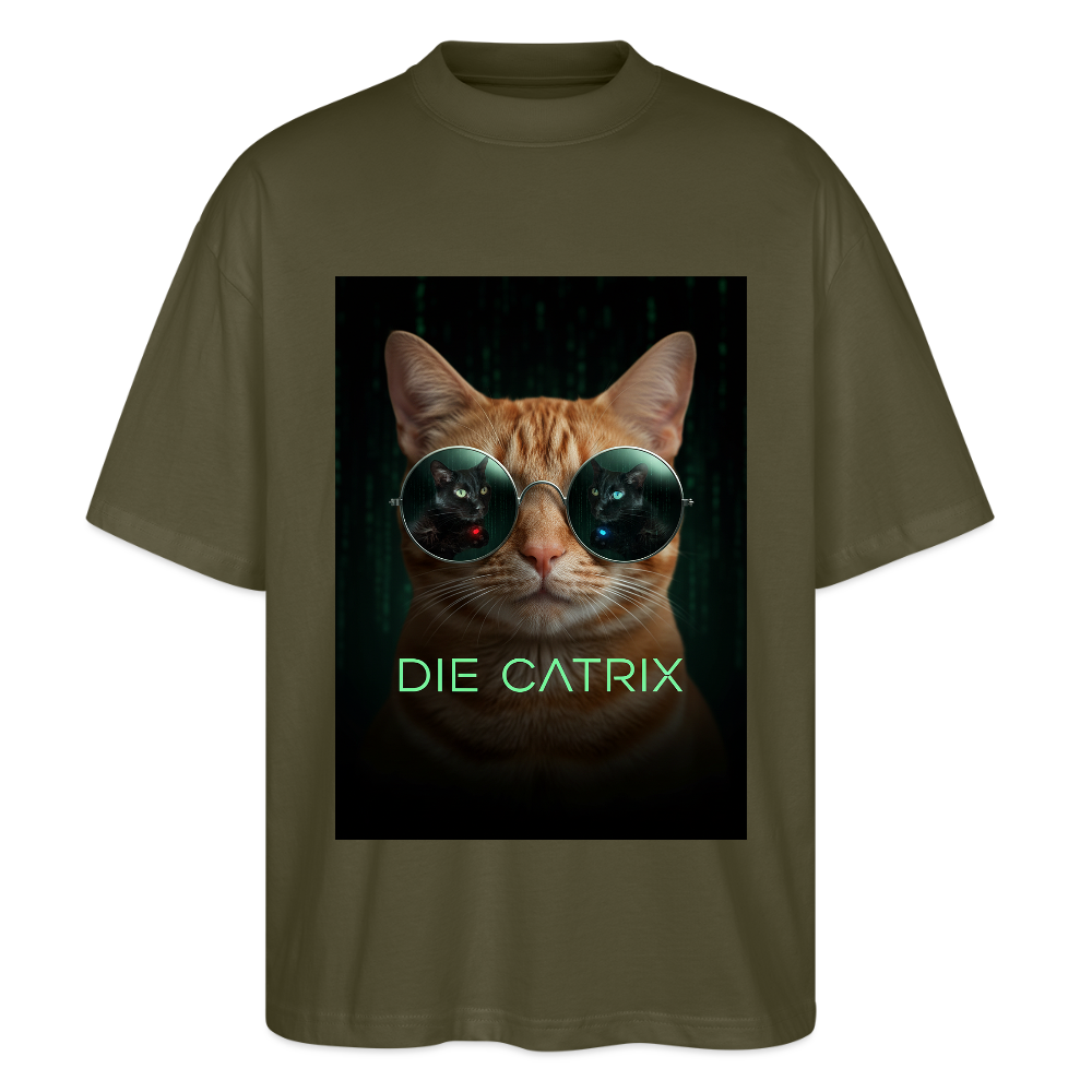 Die Catrix – Krümel erwacht | Stanley/Stella Oversized Unisex Bio T-Shirt Blaster - Khaki